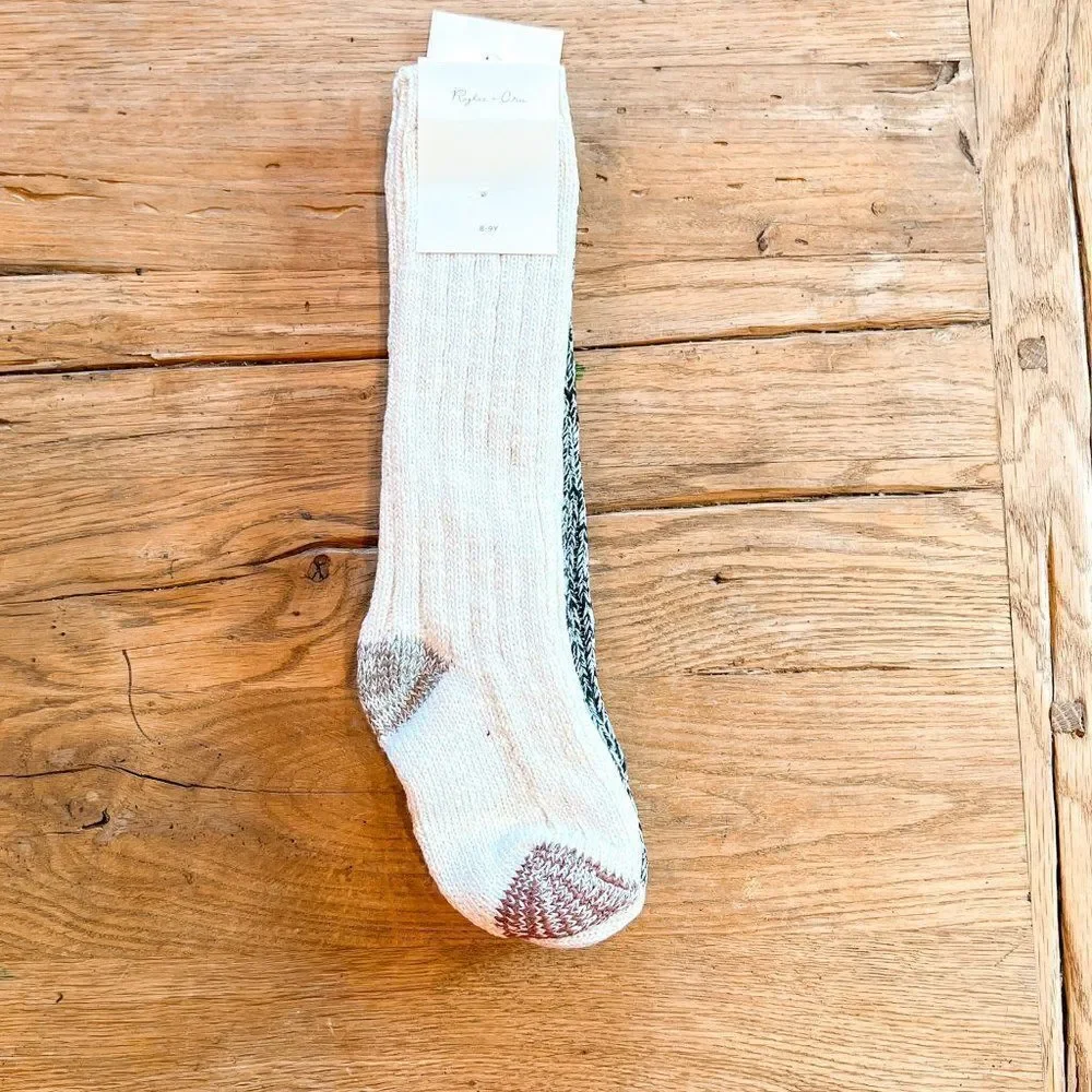 NWT! Rylee + Cru Chunky Knit Socks Set, Size 8-9Y